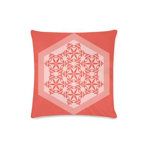 Intricate Geometric Pattern Custom Zippered Pillow Case 16"x16"(Twin Sides)