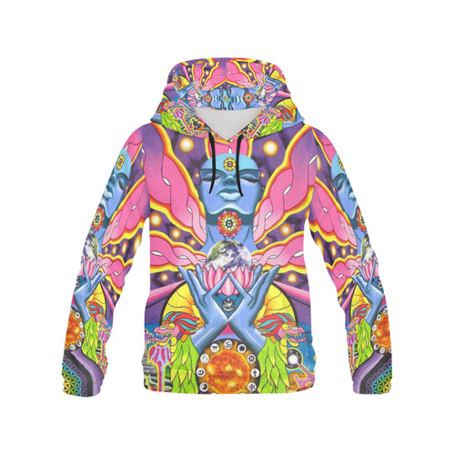 dmt All Over Print Hoodie for Men/Large Size (USA Size) (Model H13)