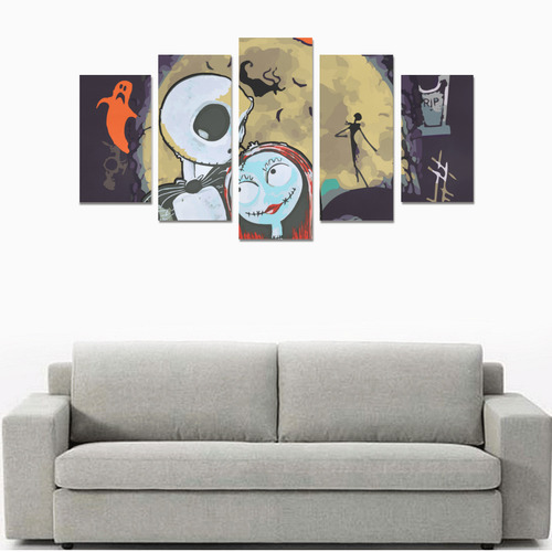 Jack  and Sally Canvas Canvas Print Sets A (No Frame)