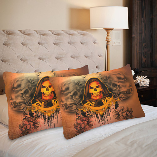 The skulls Custom Pillow Case 20"x 30" (One Side) (Set of 2)