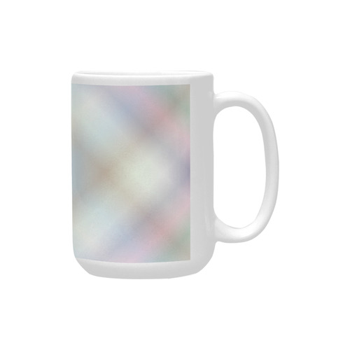 Soft Pastels Tartan Plaid Custom Ceramic Mug (15OZ)