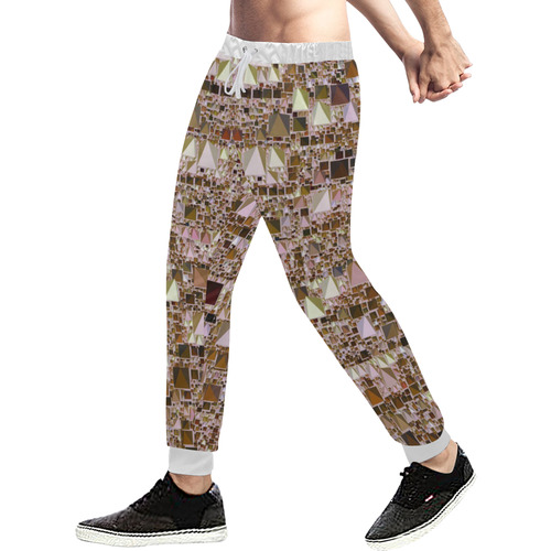 Modern Geo Fun, bright by JamColors Men's All Over Print Sweatpants (Model L11)