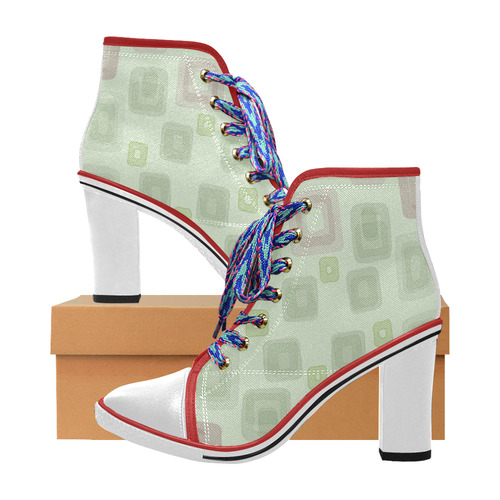 Green and Pink squares, back to 70's pattern