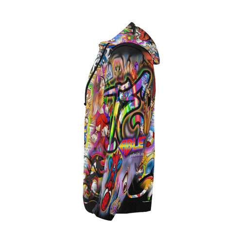 Sonic - By TheONE Savior @ ImpossABLE Endeavors All Over Print Full Zip Hoodie for Men (Model H14)