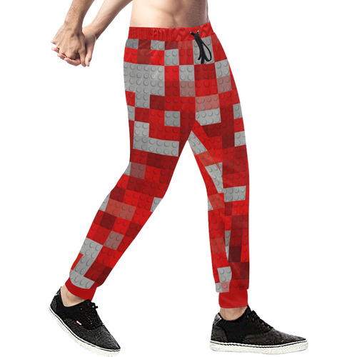 Building Bricks Men's All Over Print Sweatpants (Model L11)