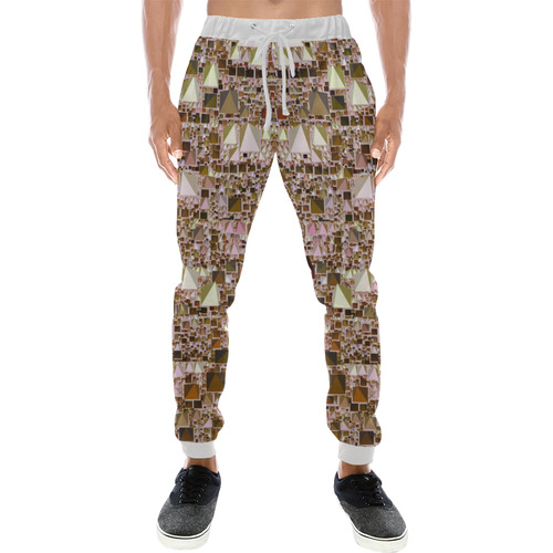 Modern Geo Fun, bright by JamColors Men's All Over Print Sweatpants (Model L11)