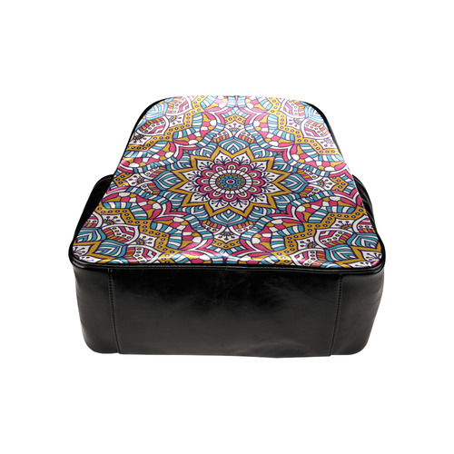 Colorful Indian Ornamental Mandala Multi-Pockets Backpack (Model 1636)