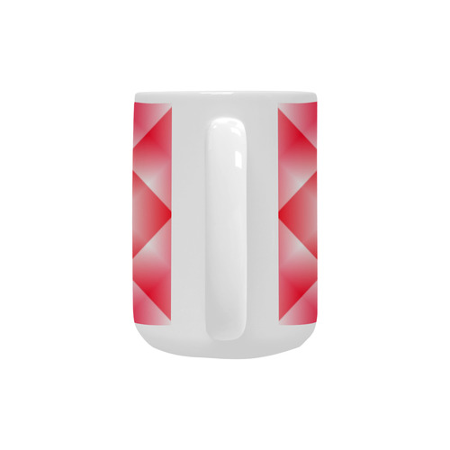 Pink and White Tartan Plaid Custom Ceramic Mug (15OZ)