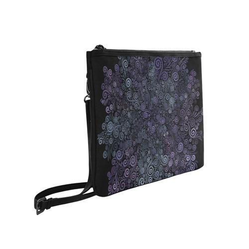 3d Psychedelic Ultra Violet Powder Pastel Slim Clutch Bag (Model 1668)