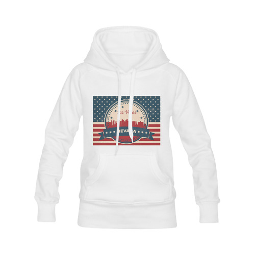 Retro Las Vegas Skyline Women's Classic Hoodies (Model H07)