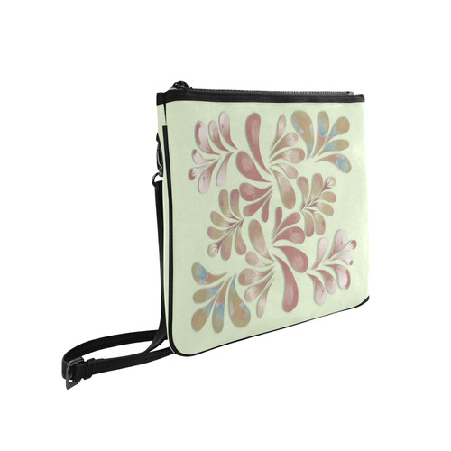 Pastel Floral Dance Pattern Slim Clutch Bag (Model 1668)