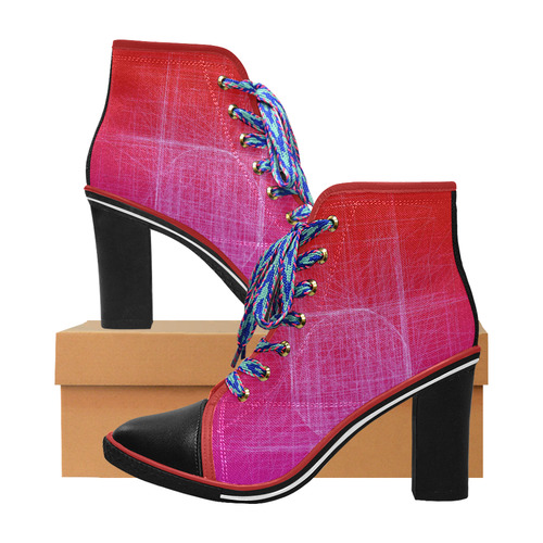 Hot Mess, Red, Pink and Purple Retro Glitch