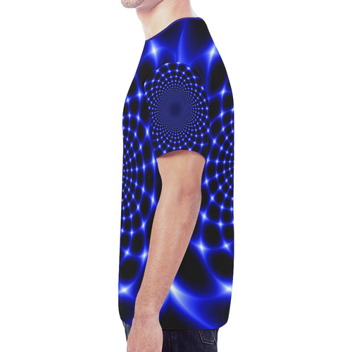 Indigo lotus 2 New All Over Print T-shirt for Men (Model T45)