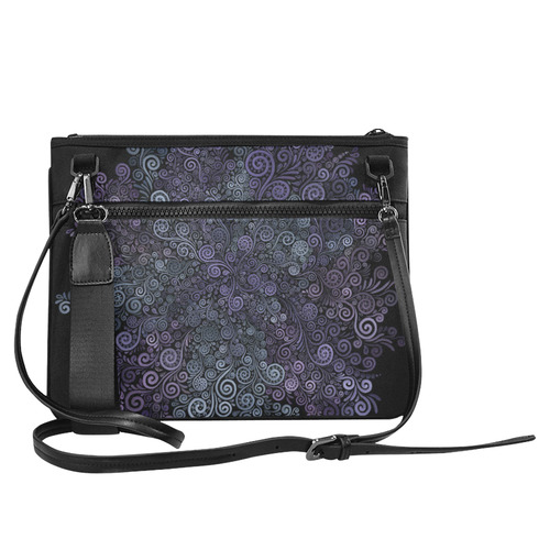 3d Psychedelic Ultra Violet Powder Pastel Slim Clutch Bag (Model 1668)