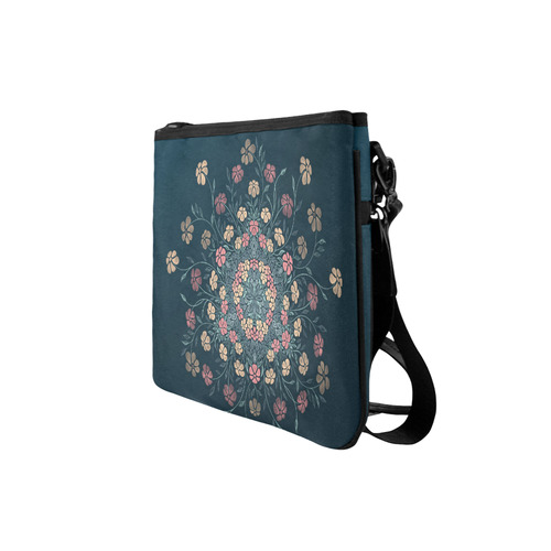 Pretty Powder Pastels Flowers Mandala Slim Clutch Bag (Model 1668)