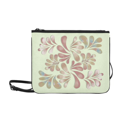 Pastel Floral Dance Pattern Slim Clutch Bag (Model 1668)