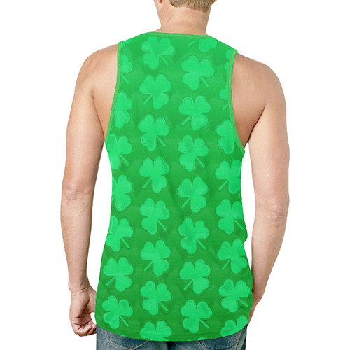 St. Patrick's Day Clovers New All Over Print Tank Top for Men (Model T46)