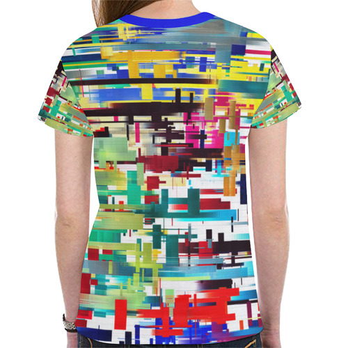 Colorful City Abstract New All Over Print T-shirt for Women (Model T45)