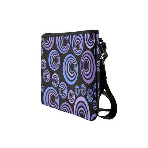 Retro Psychedelic Ultraviolet Pattern Slim Clutch Bag (Model 1668)