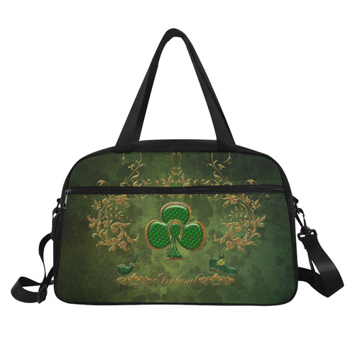 Happy st. patrick's day with clover Fitness Handbag (Model 1671)