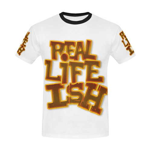 real life ish All Over Print T-Shirt for Men/Large Size (USA Size) Model T40)