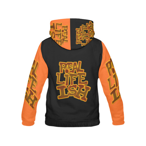 real life ish All Over Print Hoodie for Men/Large Size (USA Size) (Model H13)