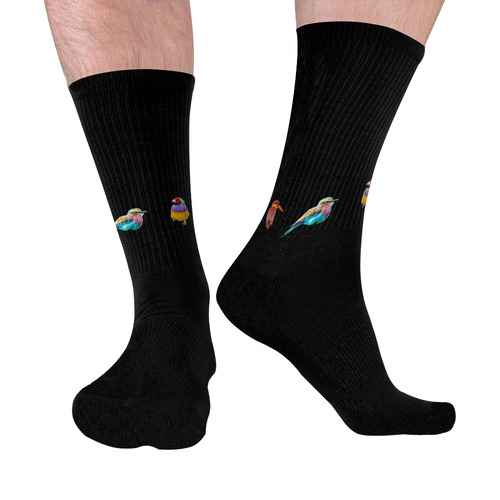 My Birds Mid-Calf Socks (Black Sole)