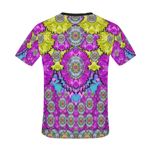 fantasy bloom in Spring time lively colors All Over Print T-Shirt for Men/Large Size (USA Size) Model T40)