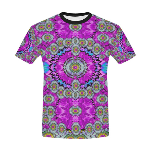 Spring time in colors and decorative fantasy bloom All Over Print T-Shirt for Men/Large Size (USA Size) Model T40)