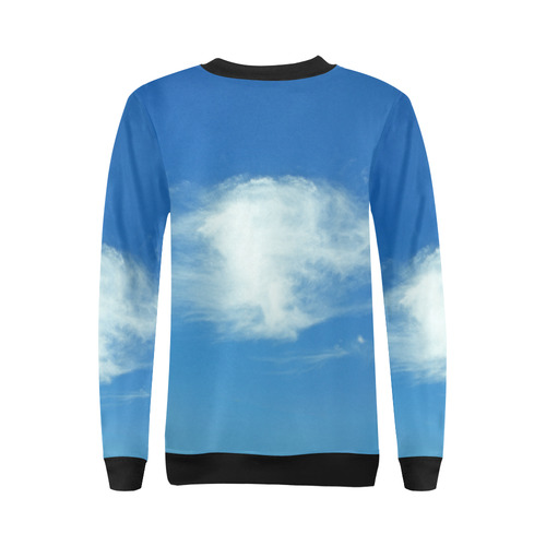 Summer Clouds All Over Print Crewneck Sweatshirt for Women (Model H18)