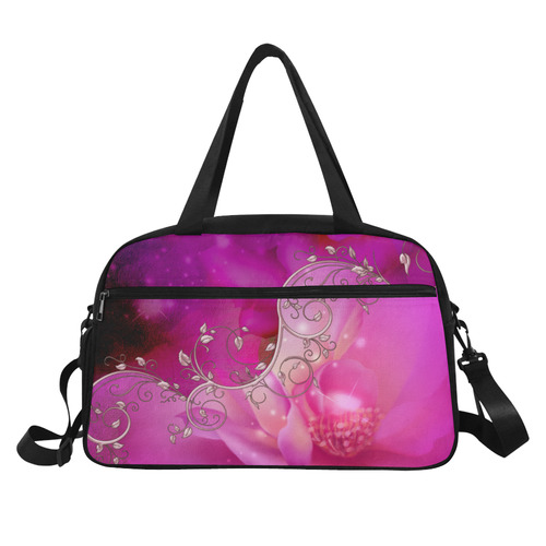 Wonderful floral design Fitness Handbag (Model 1671)