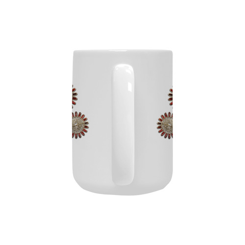 Ruby Jewel Flowers 1 Custom Ceramic Mug (15OZ)