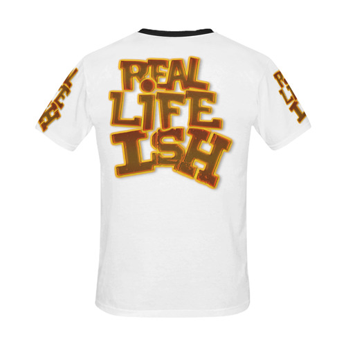 real life ish All Over Print T-Shirt for Men/Large Size (USA Size) Model T40)