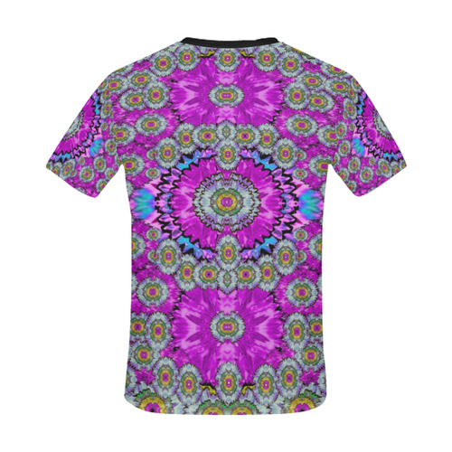 Spring time in colors and decorative fantasy bloom All Over Print T-Shirt for Men/Large Size (USA Size) Model T40)