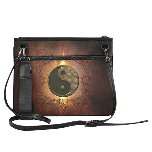 The sign ying and yang Slim Clutch Bag (Model 1668)