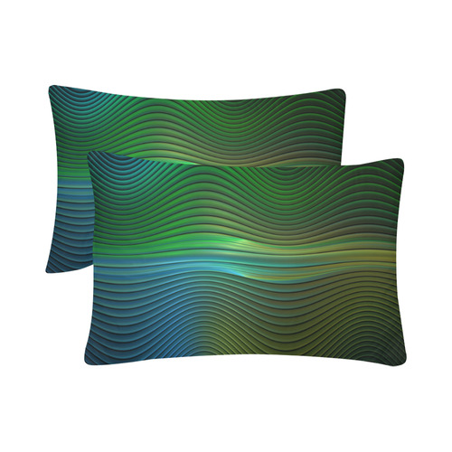 Squiggles Custom Pillow Case 20"x 30" (One Side) (Set of 2)