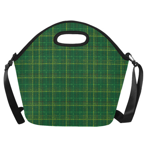 irish style tartan Neoprene Lunch Bag/Large (Model 1669)