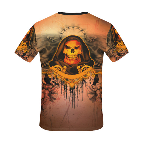 The skulls All Over Print T-Shirt for Men/Large Size (USA Size) Model T40)