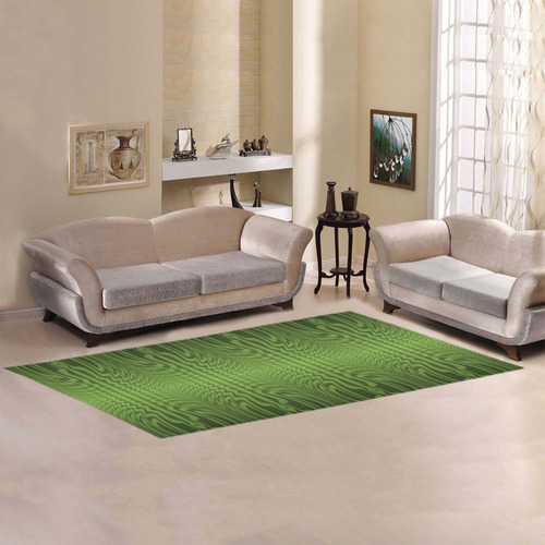 Green Vibrations Area Rug 9'6''x3'3''