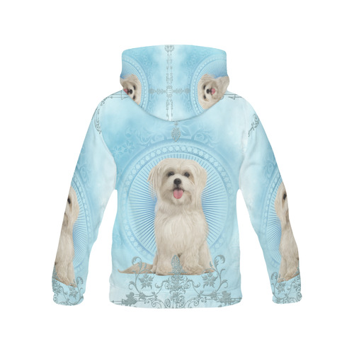 Cute havanese puppy All Over Print Hoodie for Men/Large Size (USA Size) (Model H13)