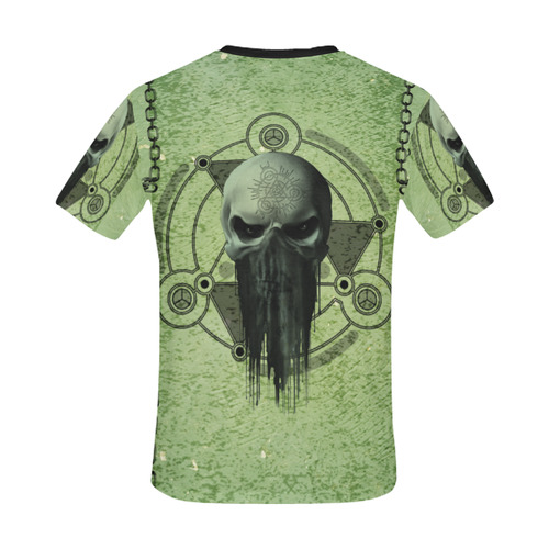 Scary skull All Over Print T-Shirt for Men/Large Size (USA Size) Model T40)