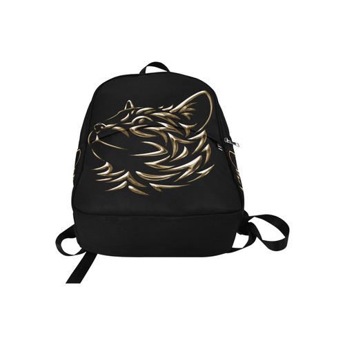 The Golden Cat Fabric Backpack for Adult (Model 1659)