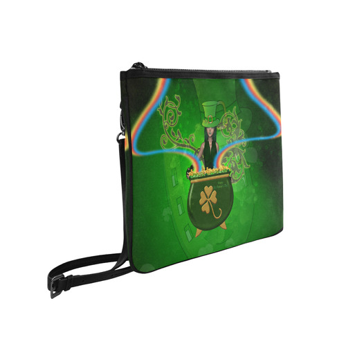 Happy St. Patrick's day Slim Clutch Bag (Model 1668)