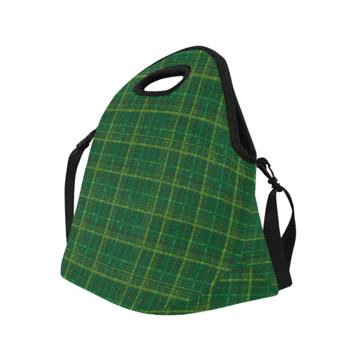 irish style tartan Neoprene Lunch Bag/Large (Model 1669)