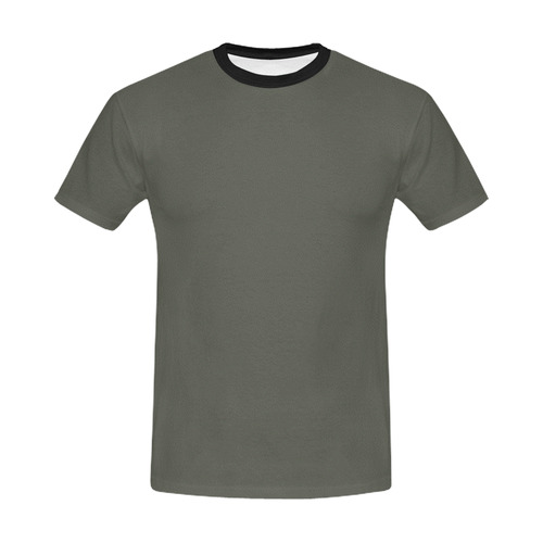 olivegreen All Over Print T-Shirt for Men/Large Size (USA Size) Model T40)