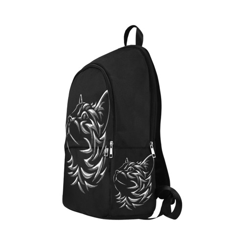 Silver Cat 2 Fabric Backpack for Adult (Model 1659)