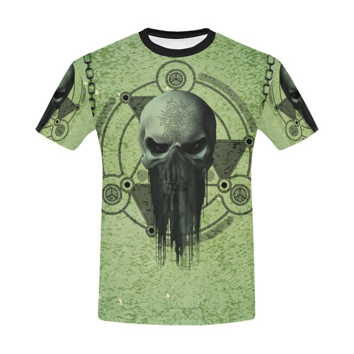 Scary skull All Over Print T-Shirt for Men/Large Size (USA Size) Model T40)