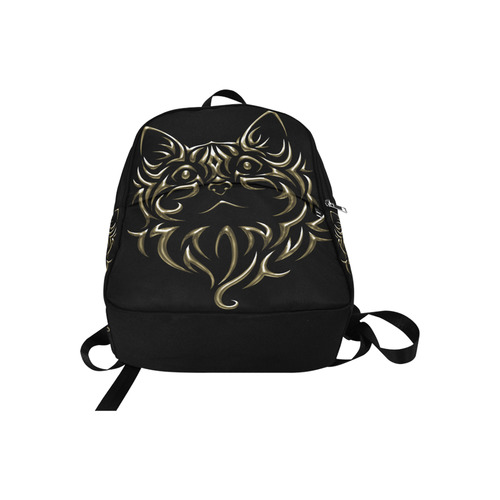 Metal Cat Fabric Backpack for Adult (Model 1659)