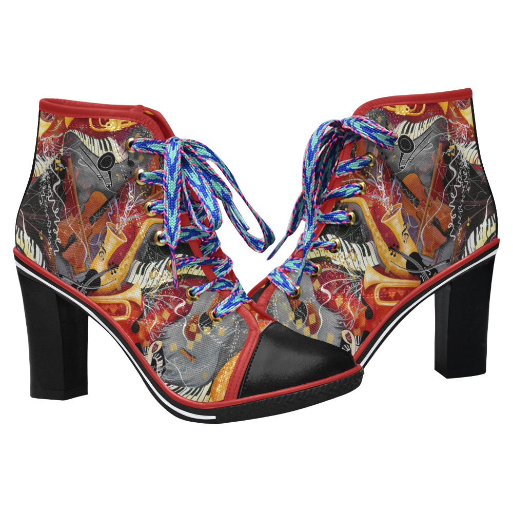 jazz lace up boots