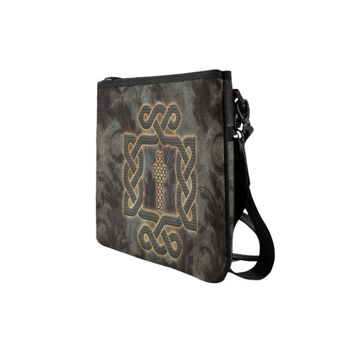 The celtic knot, rusty metal Slim Clutch Bag (Model 1668)